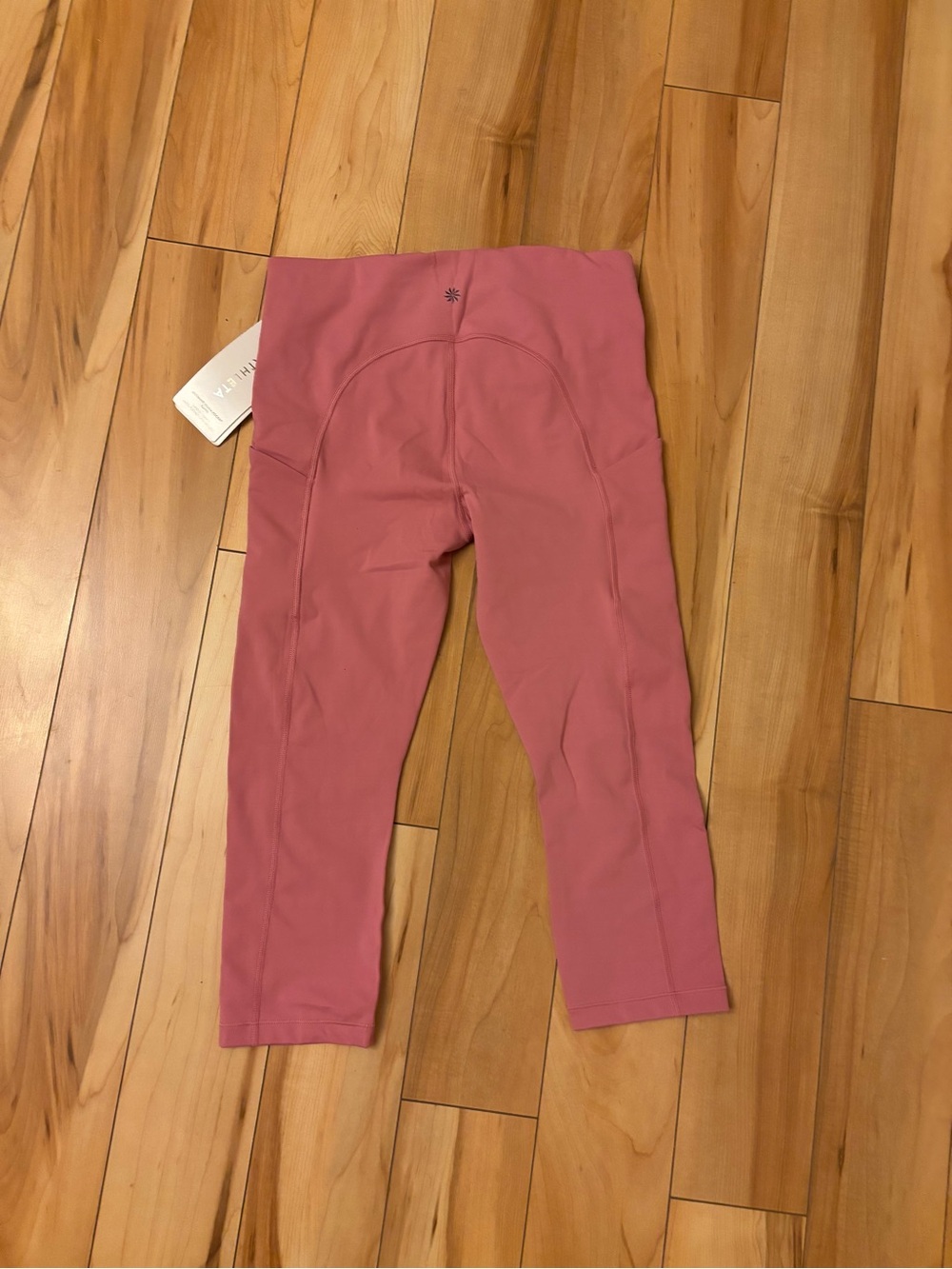 Athleta Ultimate Stash Pocket Capri Leggings in Dusty Rose - Picture 2 of 3